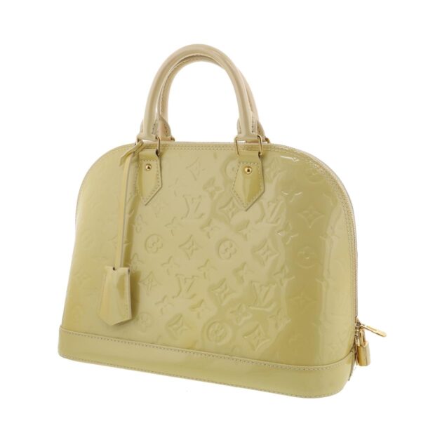 1240001031071 2 Louis Vuitton Alma Pm Handbag Vernis Yellow