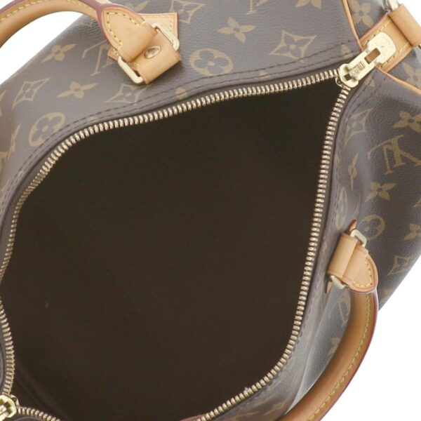 1240001031135 6 Louis Vuitton Speedy Bandouliere Handbag Monogram Brown