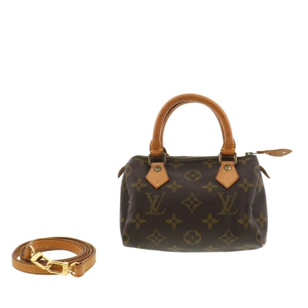 1240001031209 1 Louis Vuitton Mini Speedy Handbag Monogram Brown