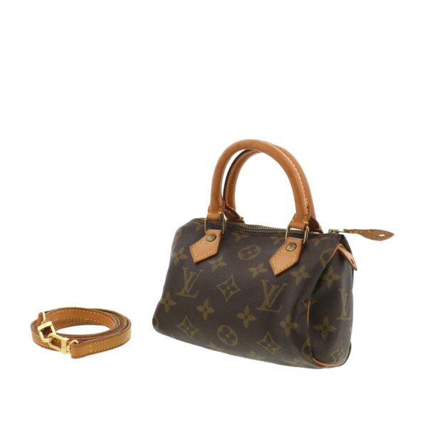 1240001031209 2 Louis Vuitton Mini Speedy Handbag Monogram Brown