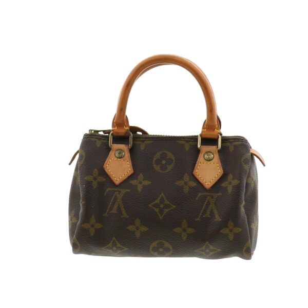 1240001031209 3 Louis Vuitton Mini Speedy Handbag Monogram Brown