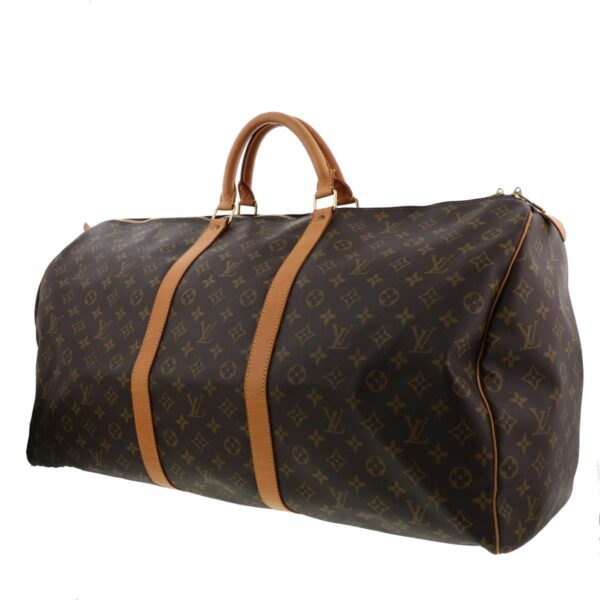 1240001031223 2 Louis Vuitton Keepall 60 Bag Monogram Brown