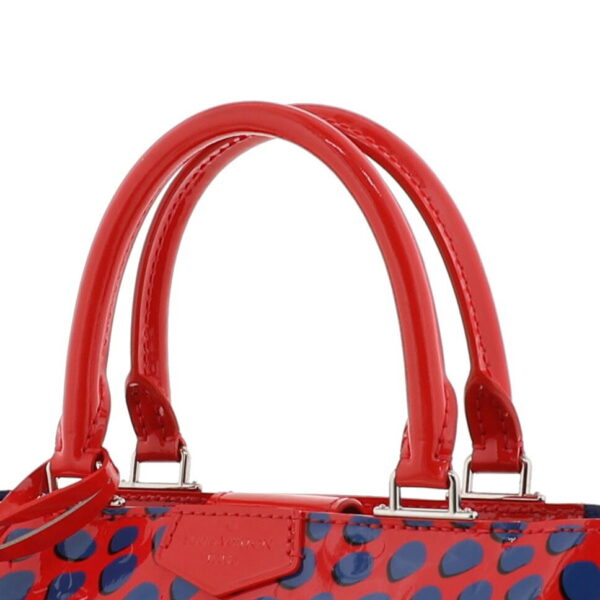 1240001031375 3 Louis Vuitton Vernis Jungle Dot Open Tote Red Blue