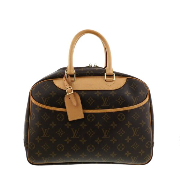 1240001031376 1 Louis Vuitton Bowling Vanity Deauville Handbag Monogram Brown