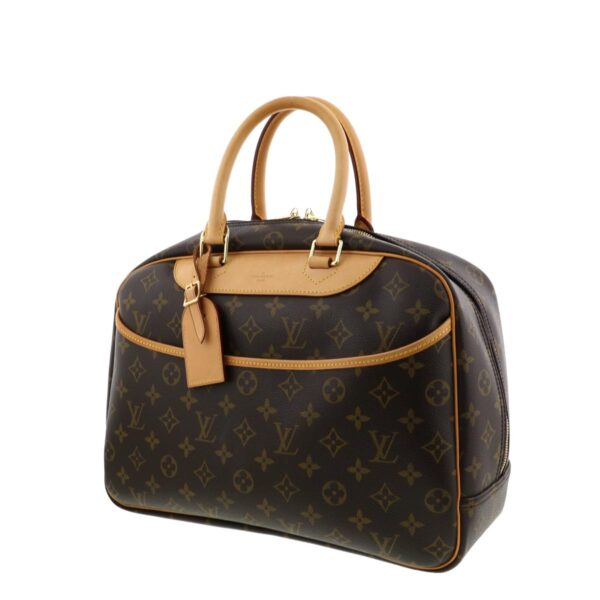 1240001031376 2 Louis Vuitton Bowling Vanity Deauville Handbag Monogram Brown