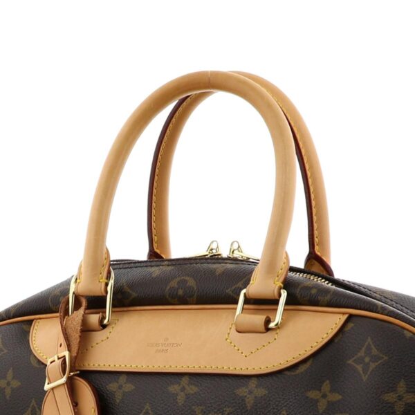 1240001031376 3 Louis Vuitton Bowling Vanity Deauville Handbag Monogram Brown