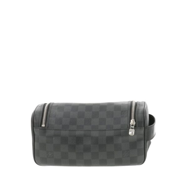 1240001031537 3 Louis Vuitton Toilette Pouch Graphite Clutch Black