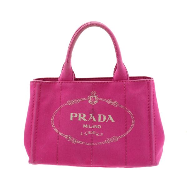 1240001031559 1 Prada Canapa Mini 2way Shoulder Bag Pink