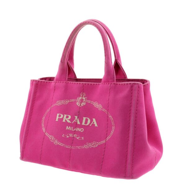 1240001031559 2 Prada Canapa Mini 2way Shoulder Bag Pink