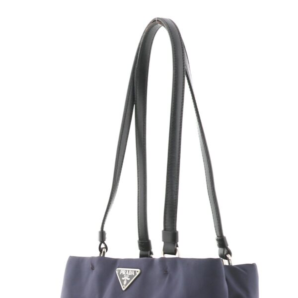 1240001031801 3 Prada Nylon Tote Bag Navy