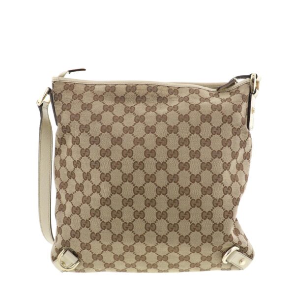 1240001031806 3 Gucci GG Canvas Shoulder Bag Beige