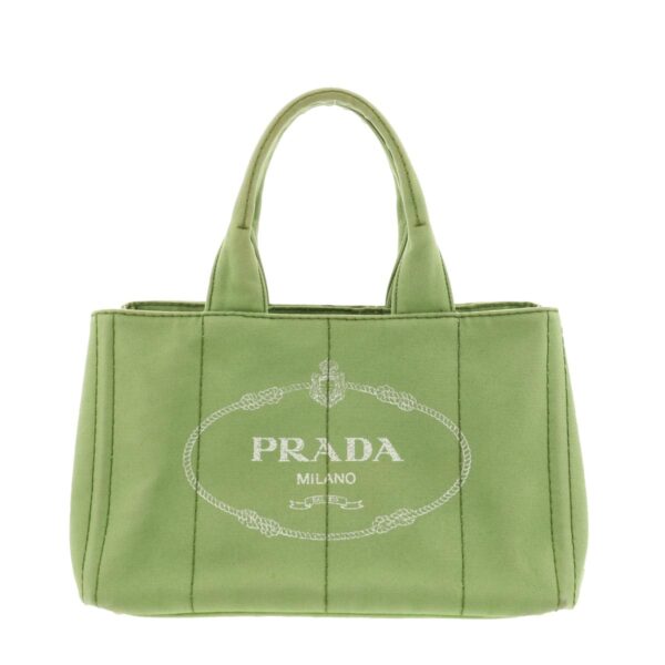 1240001031911 1 Prada Canapa Shopping Tote Bag Green