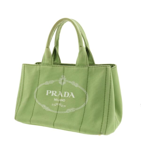 1240001031911 2 Prada Canapa Shopping Tote Bag Green