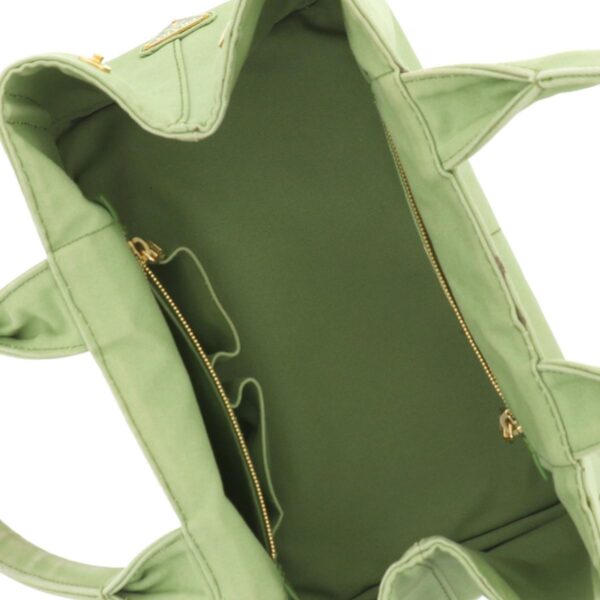 1240001031911 6 Prada Canapa Shopping Tote Bag Green