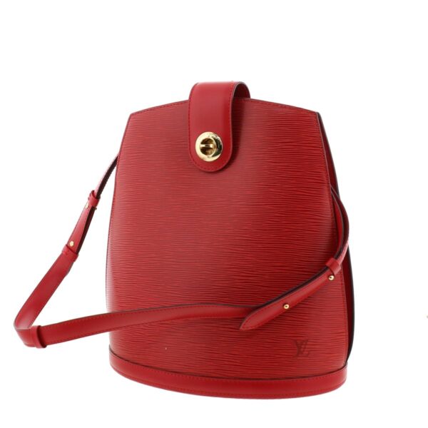 1240001031914 2 Louis Vuitton Cluny Shoulder Bag Epi Red