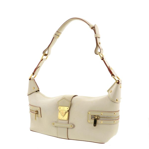 1240001031915 2 Louis Vuitton Suhari Handbag White