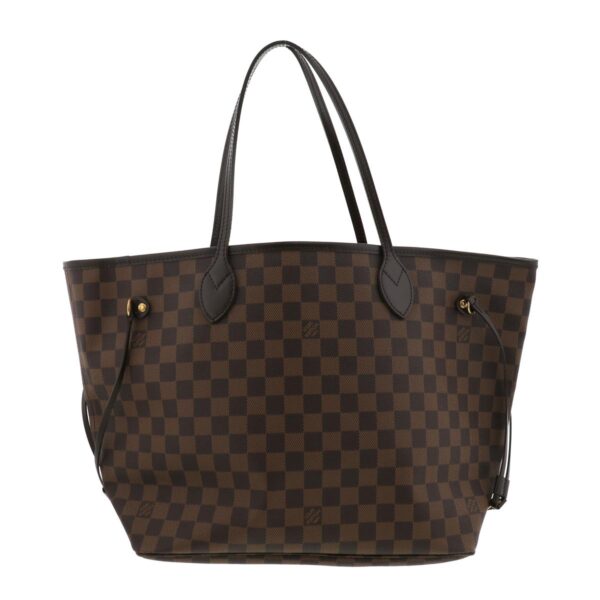 1240001031940 1 Louis Vuitton Neverfull MM Tote Bag Damier Brown