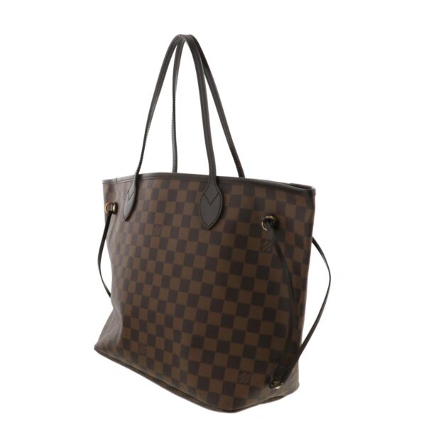 1240001031940 2 Louis Vuitton Neverfull MM Tote Bag Damier Brown