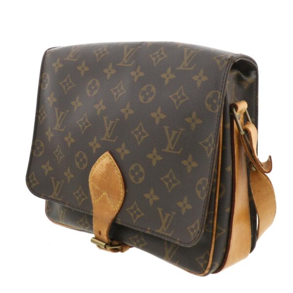 1240001032256 2 Louis Vuitton Cult Seal Shoulder Bag Monogram Brown