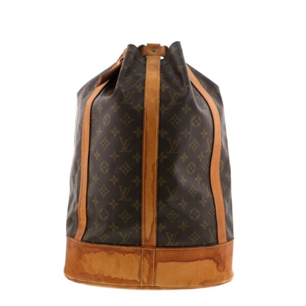 1240001032259 1 Louis Vuitton Randonnée GM Drawstring Bag Monogram Brown