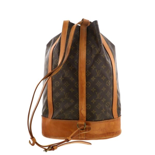 1240001032259 3 Louis Vuitton Randonnée GM Drawstring Bag Monogram Brown