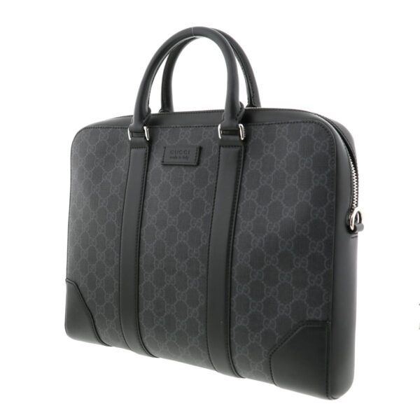 1240001032412 2 Gucci GG Supreme Briefcase Black