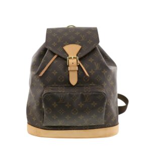 1240001032429 1 Gucci Backpack Canvas Leather Brown