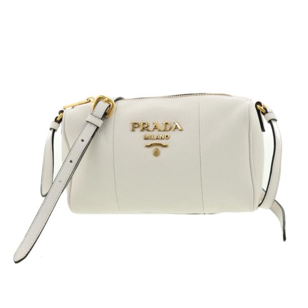 1240001032488 1 Prada Leather Shoulder Bag White