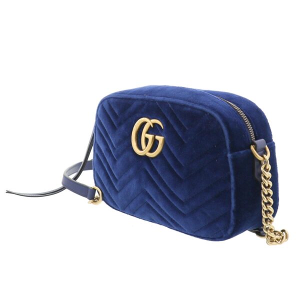 1240001032782 2 Gucci GG Marmont Small Shoulder Bag Blue