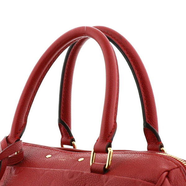 1240001032783 3 Louis Vuitton Speedy Bandouliere 25 Monogram Empreinte Orient Red