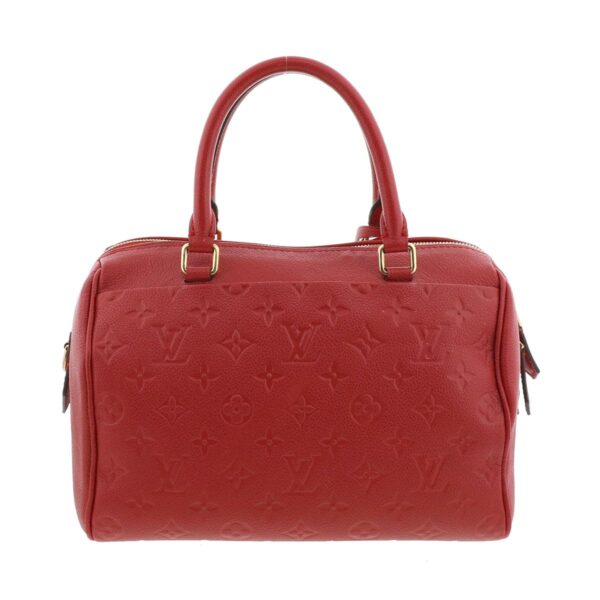 1240001032783 4 Louis Vuitton Speedy Bandouliere 25 Monogram Empreinte Orient Red