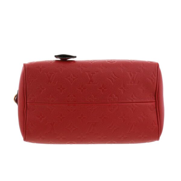 1240001032783 6 Louis Vuitton Speedy Bandouliere 25 Monogram Empreinte Orient Red