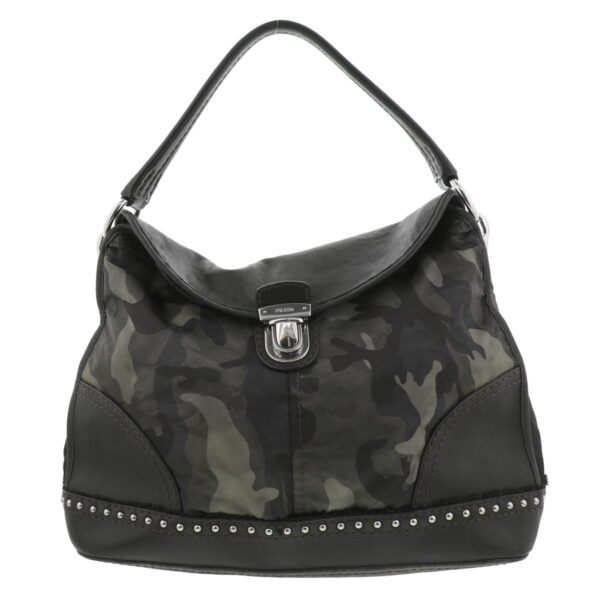 1240001033180 1 Prada Camouflage Handbag Black