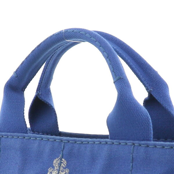 1240001034029 3 Prada Canapa Mini Tote Bag Blue