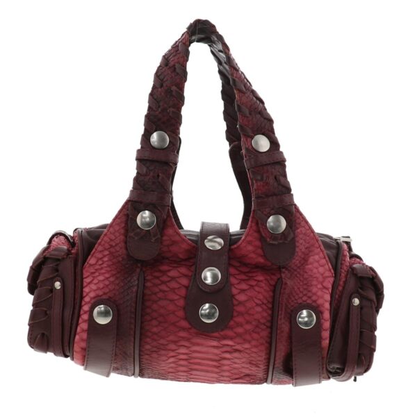 1240001034344 4 Chloe Mini ado Python Handbag Red