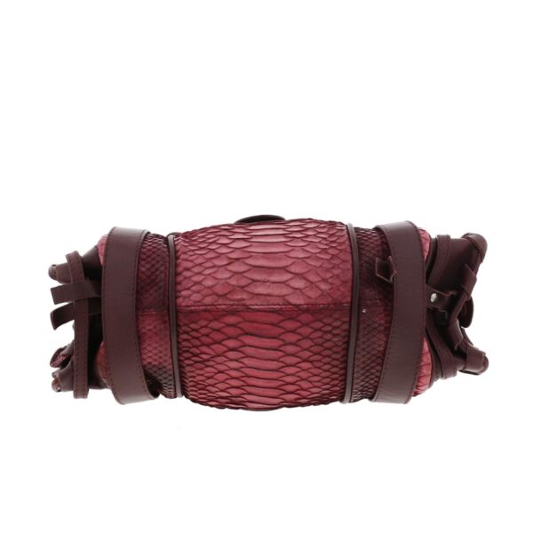 1240001034344 5 Chloe Mini ado Python Handbag Red