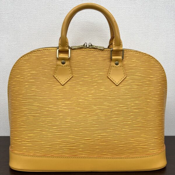 1240001035550 2 Louis Vuitton Alma Epi Yellow Bag Handbag Epi Yellow