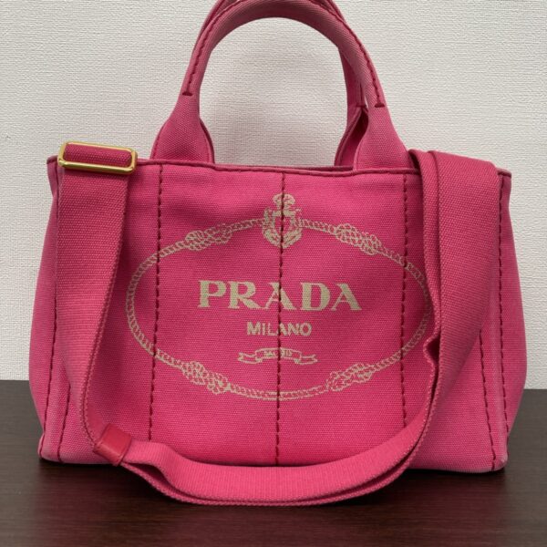 1240001035789 11 Prada Canapa Mini 2way Shoulder Bag Pink