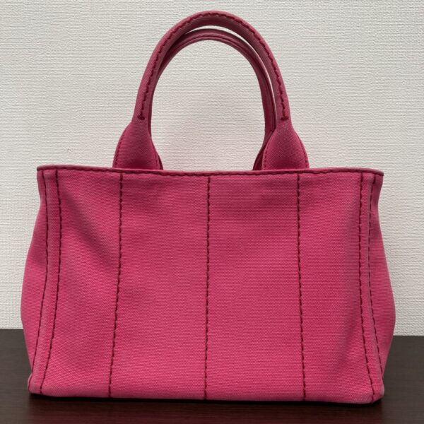 1240001035789 2 Prada Canapa Mini 2way Shoulder Bag Pink