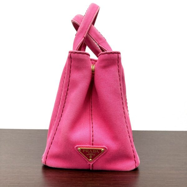 1240001035789 4 Prada Canapa Mini 2way Shoulder Bag Pink