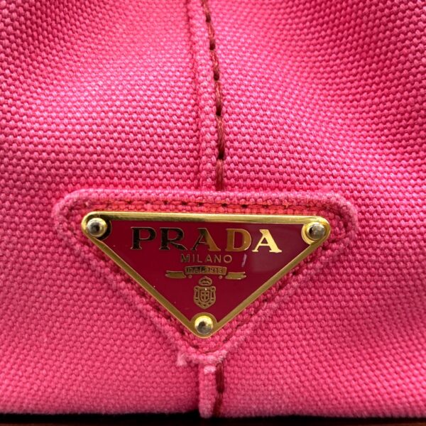 1240001035789 7 Prada Canapa Mini 2way Shoulder Bag Pink