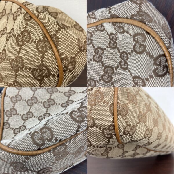 1240001035797 6 Gucci Bamboo Handbag GG Canvas