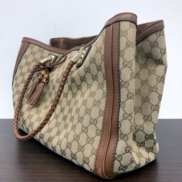 1240001036002 3 Gucci Bella Ebony Tote Bag Brown