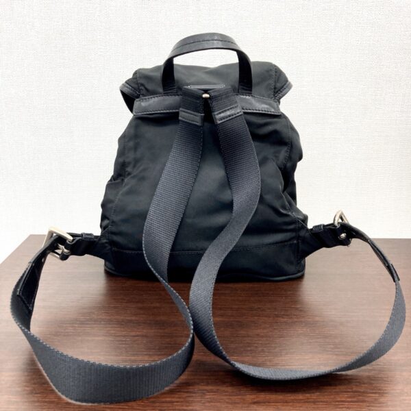 1240001036345 2 Prada Nylon Backpack Black