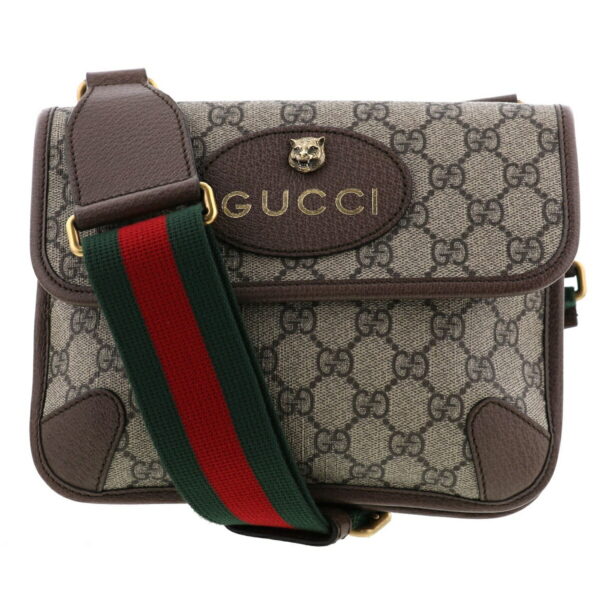 1240001036459 1 Gucci GG Supreme Shoulder Bag Sherry Line