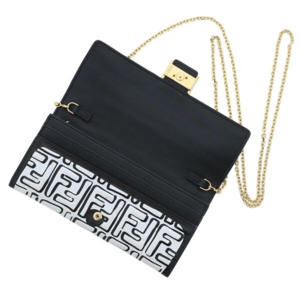 1240001036555 4 Fendi Bysayway Chain Wallet Black