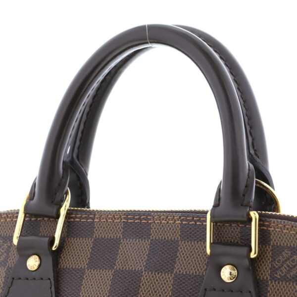 1240001037152 3 Louis Vuitton Alma Handbag Damier Ebene Canvas Brown