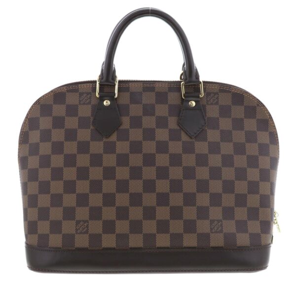 1240001037152 4 Louis Vuitton Alma Handbag Damier Ebene Canvas Brown