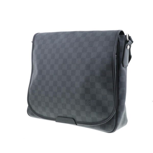 1240001037994 2 Louis Vuitton Damier MM Bag Shoulder Messenger Bag Damier Graphite