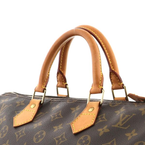 1240002009583 3 Louis Vuitton Speedy 35 Monogram Bag Brown